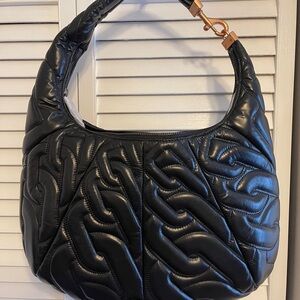 Rebecca Minkoff Black Quilted Hobo Bag